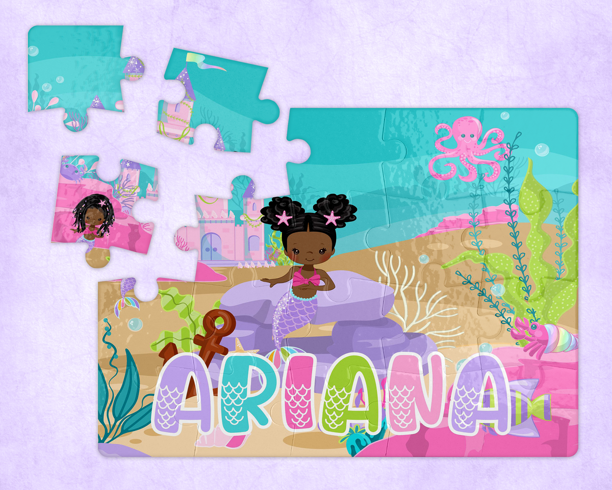 Kids Custom Mermaid Puzzle